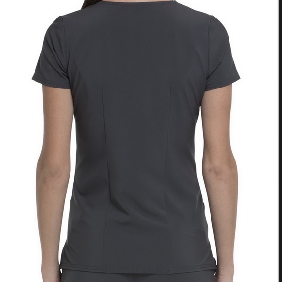 Heart Soul scrub top medium charcoal grey HS665 - Picture 2 of 3